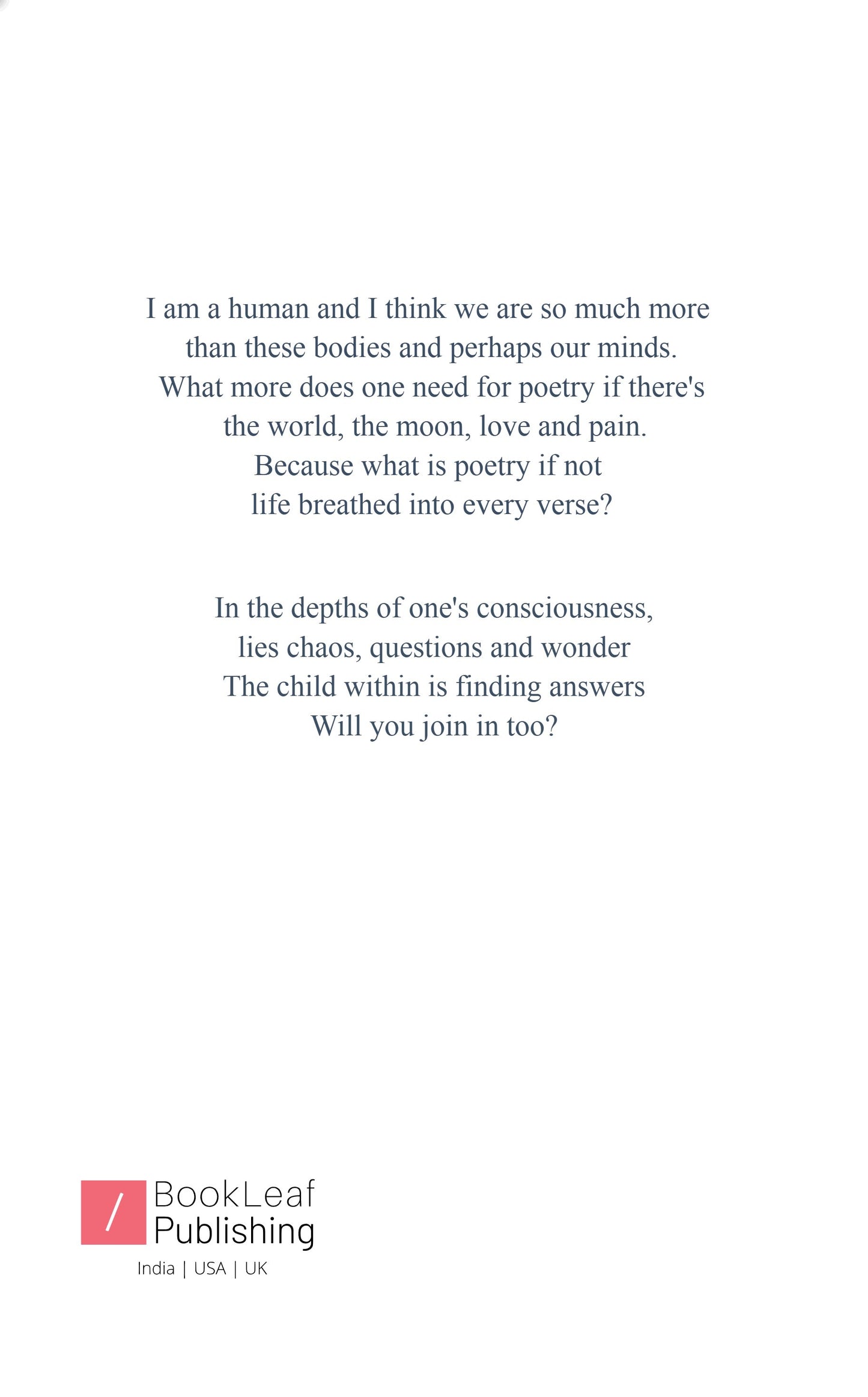 I am not a poet
