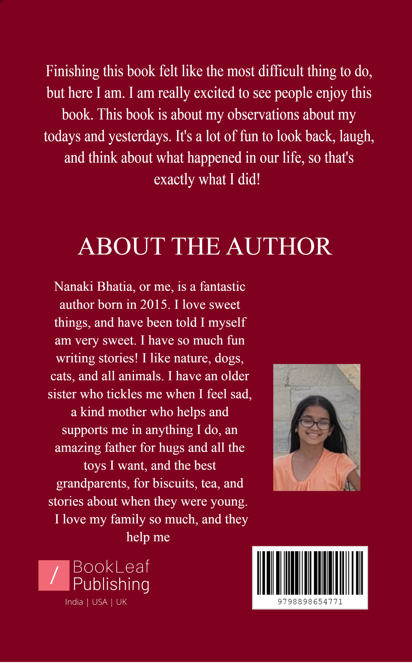 The Diary of a Nine Year Old