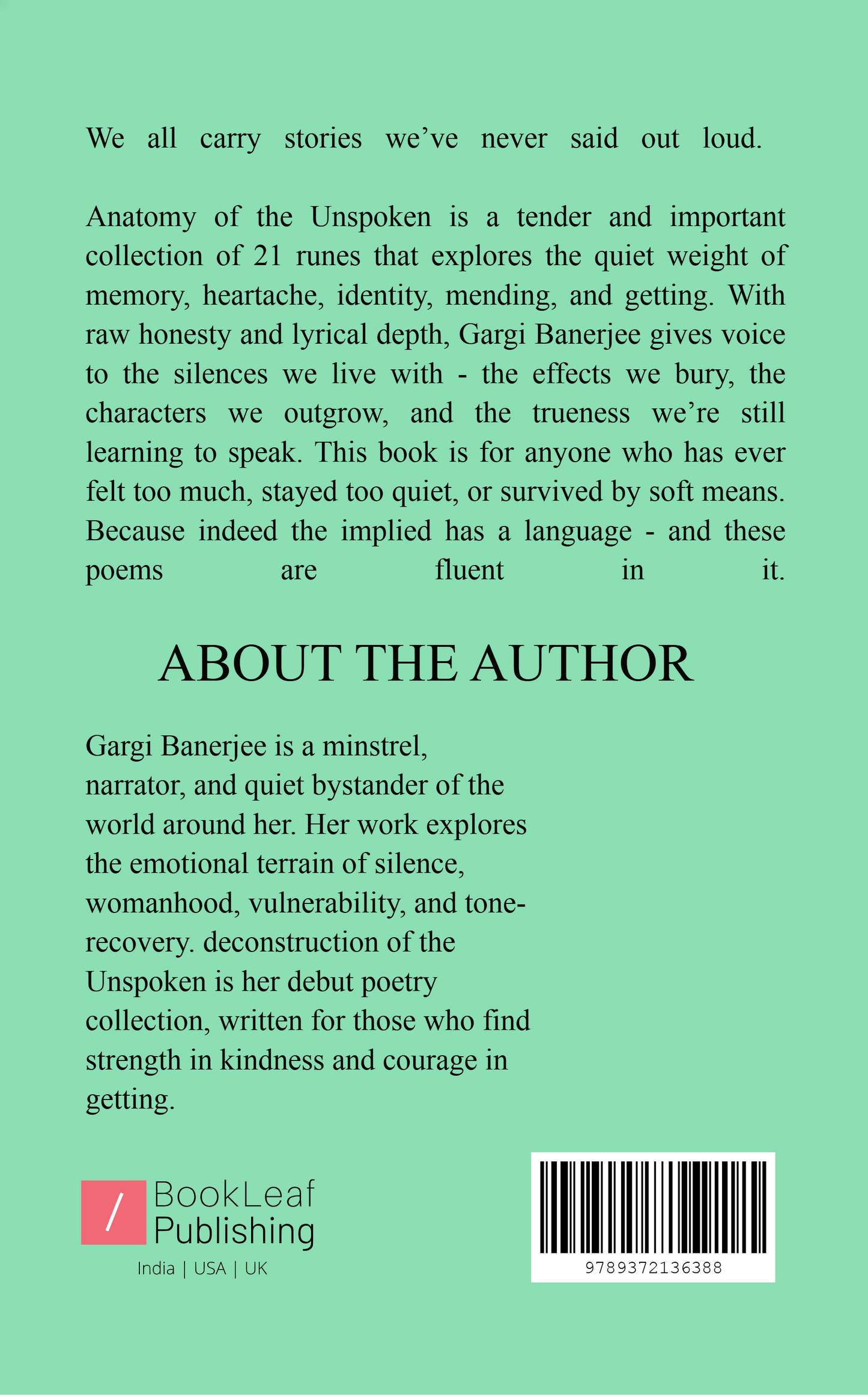 “Anatomy of the Unspoken”