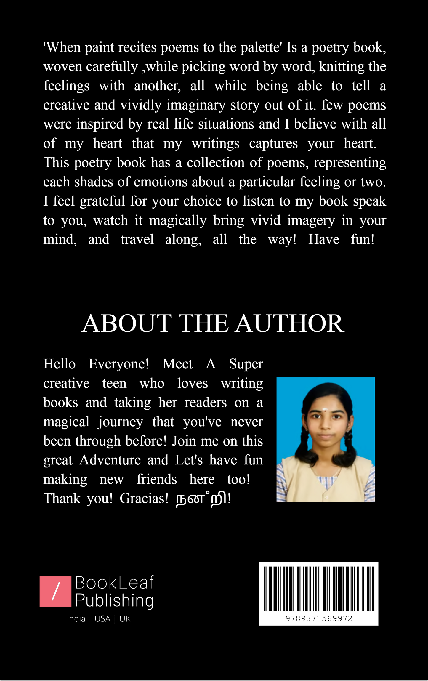 When paint recites poems to the palette