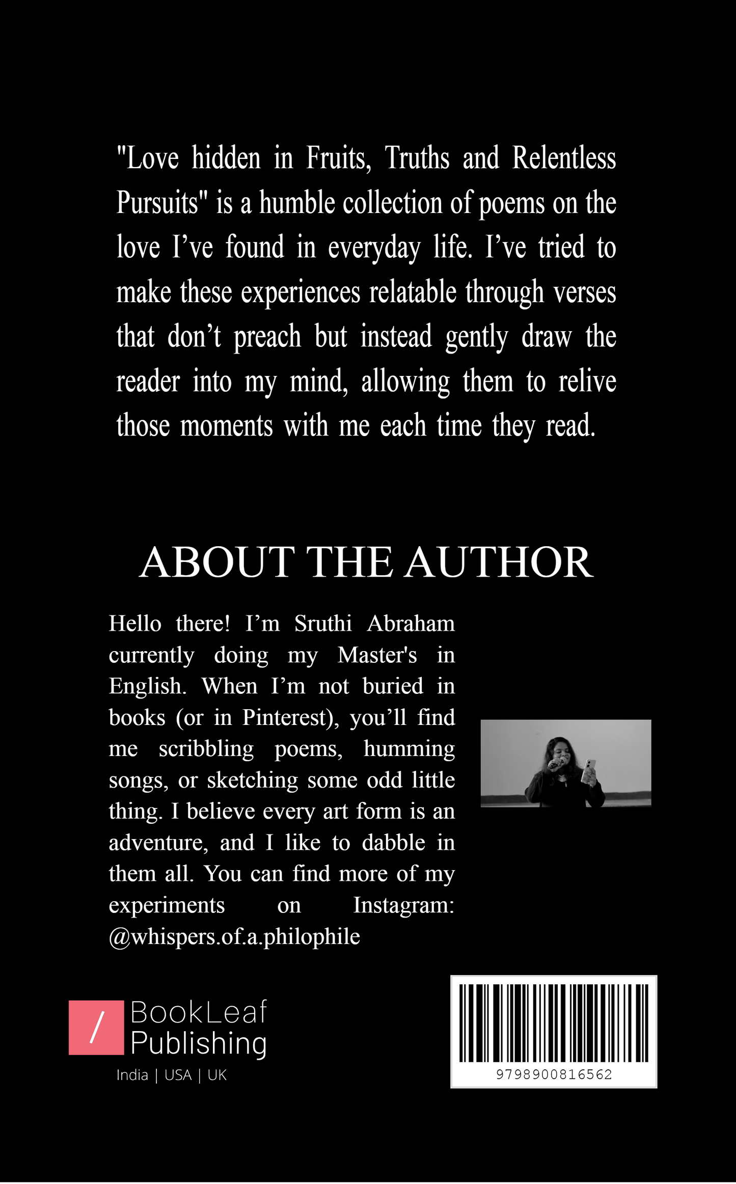 Love hidden in Fruits, Truths and Relentless Pursuits