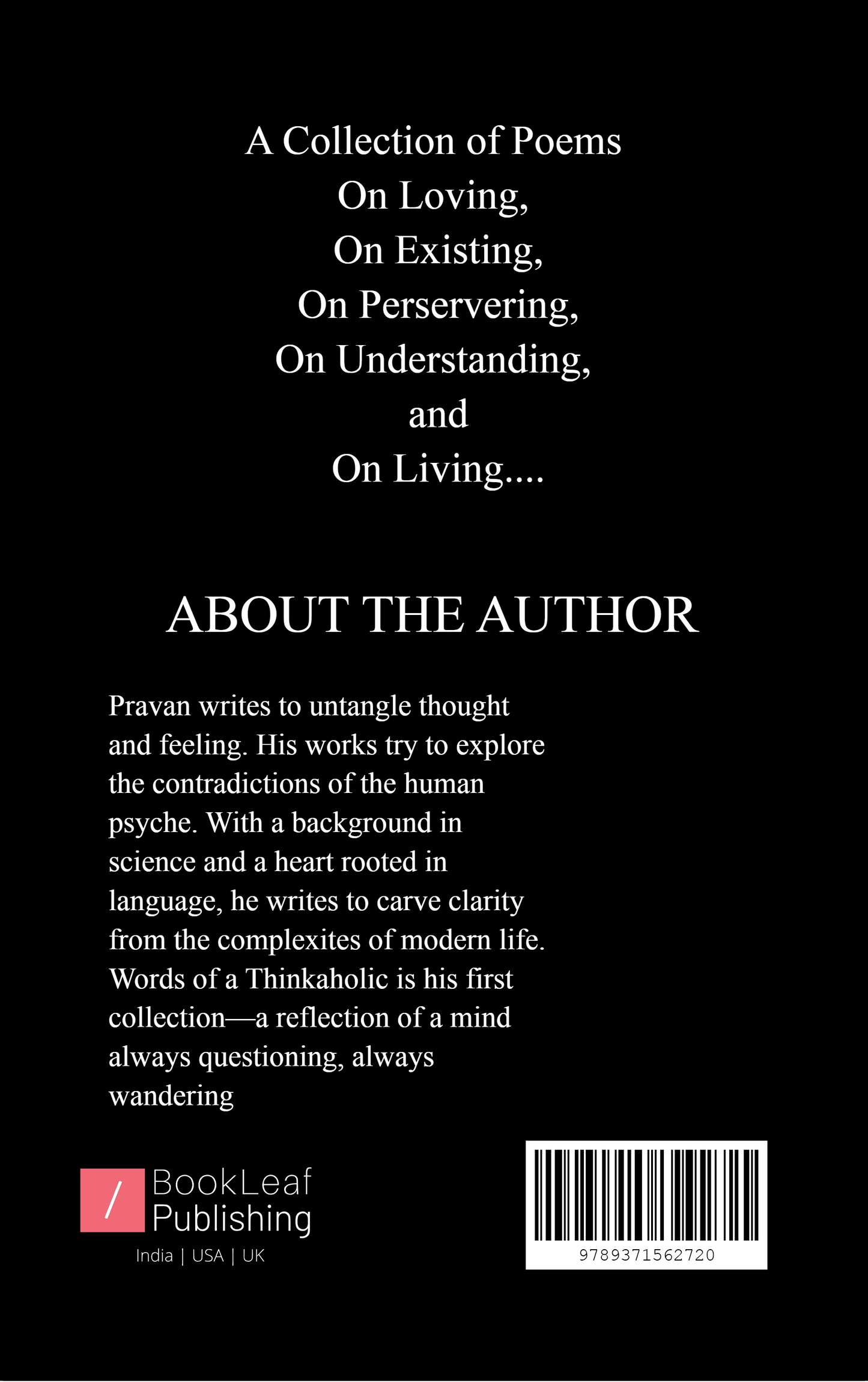 Words of a Thinkaholic