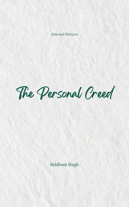 The Personal Creed