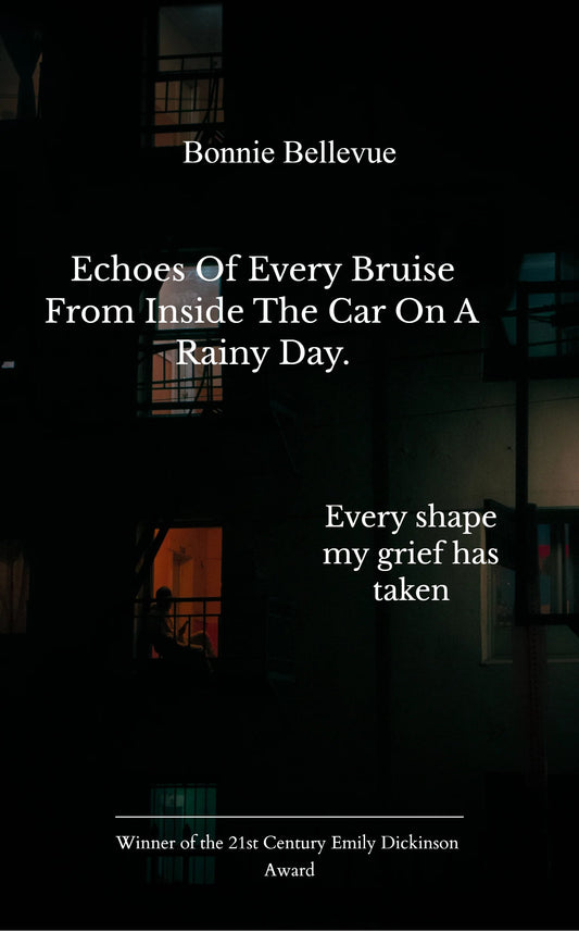 Echoes of every bruise from inside the car on a rainy day.