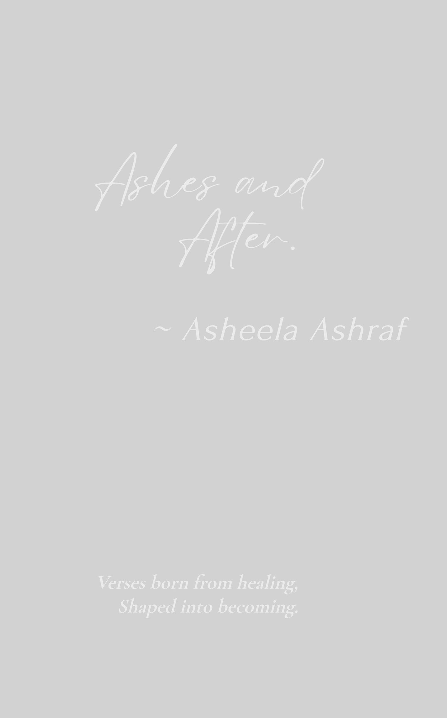 Ashes and after