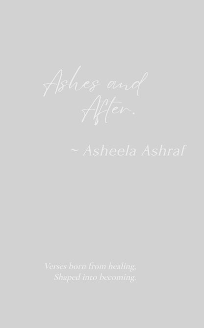 Ashes and after