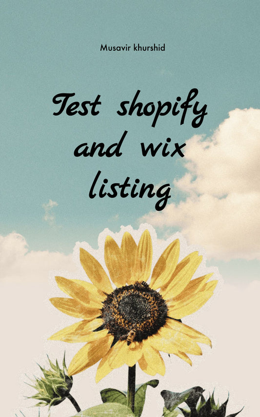 Test shopify and wix listing