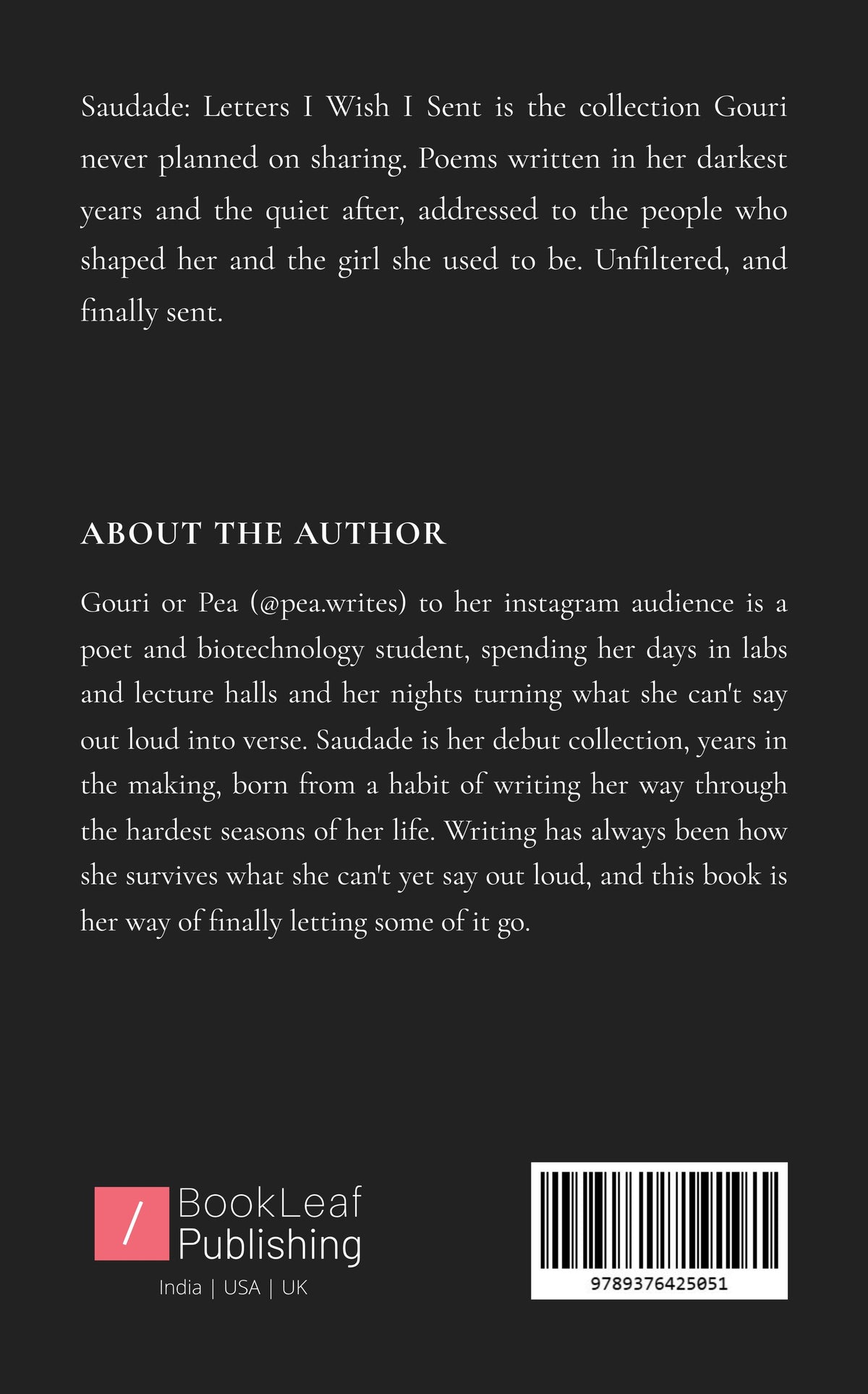 Saudade: Letters I Wish I Sent