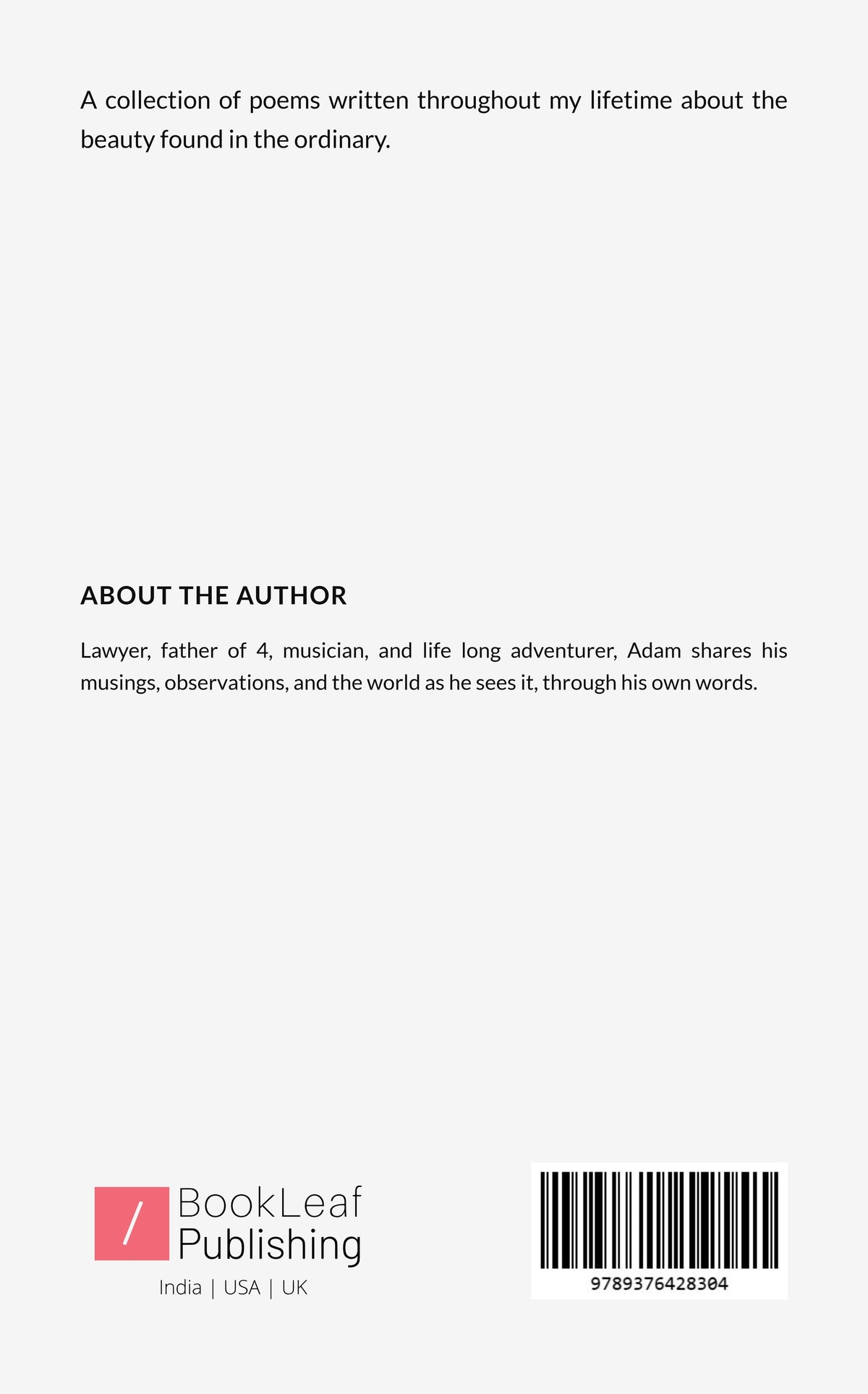 A Collection of Life’s Poems