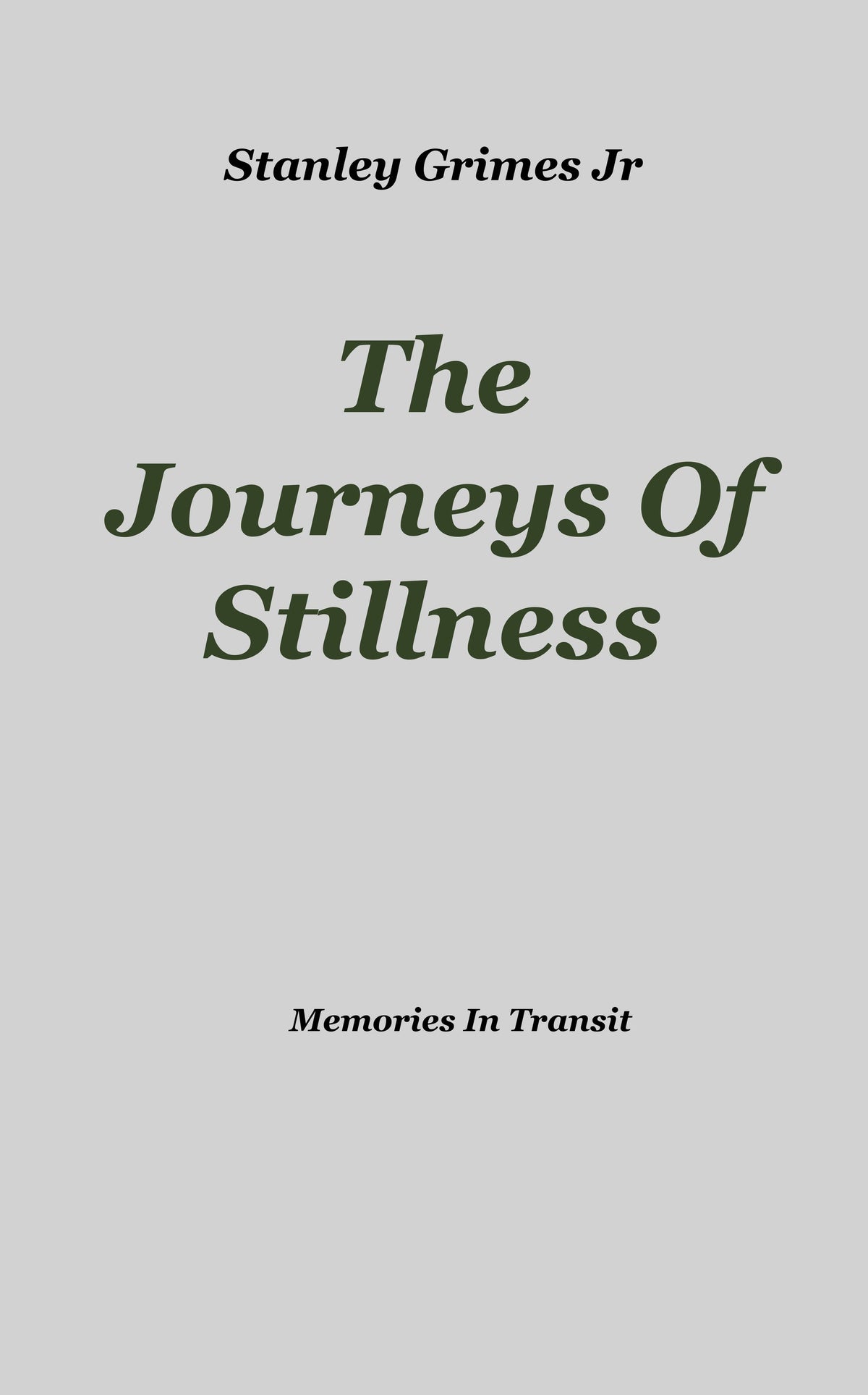 The Journeys Of Stillness