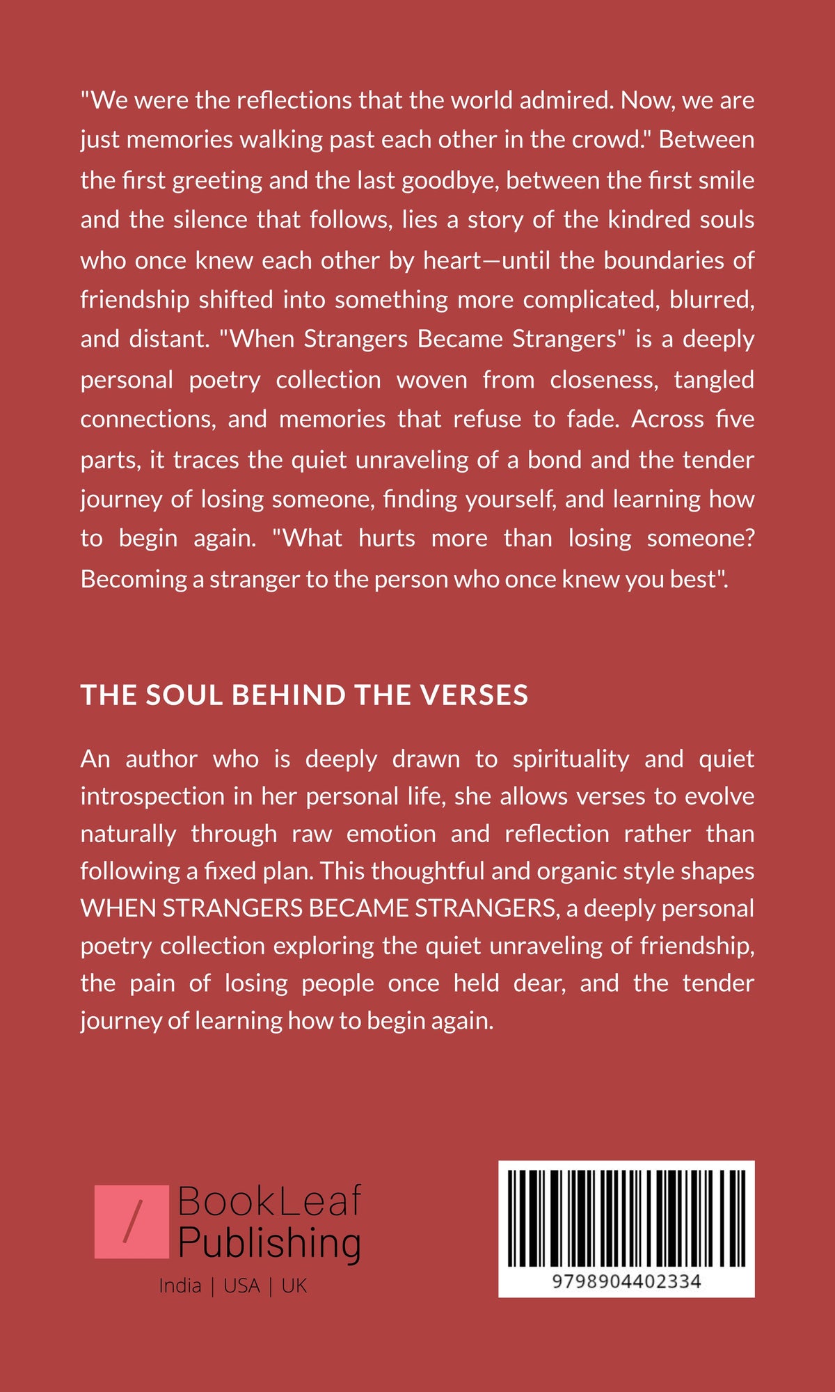 WHEN STRANGERS BECAME STRANGERS