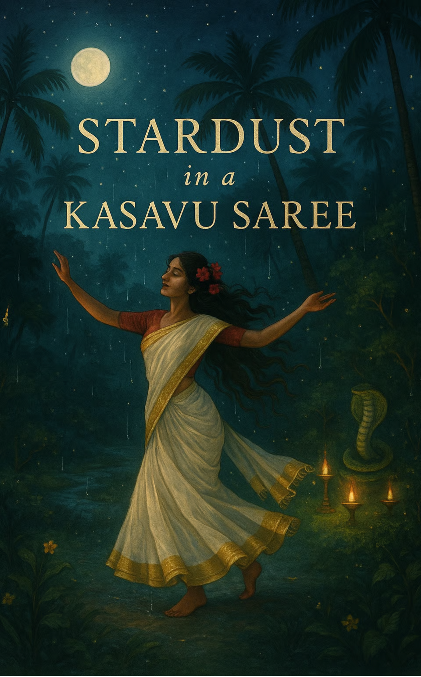 Stardust in a Kasavu Saree
