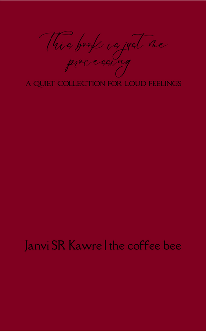 This book is just me processing