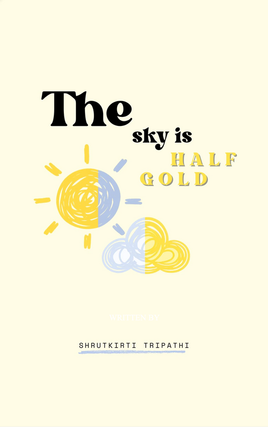 The sky half gold