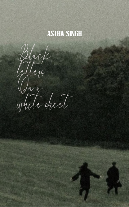 Black letters on a white sheet