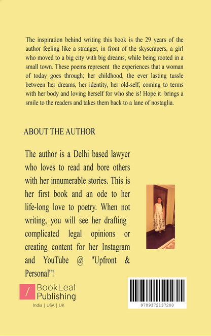 A girl in front of the skyscrapers