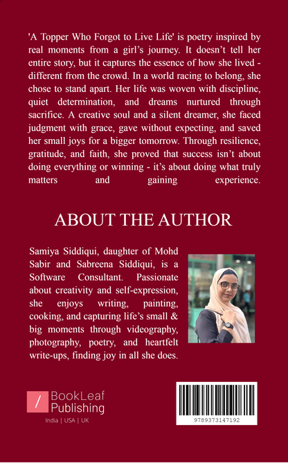 A Topper Who Forgot to Live Life