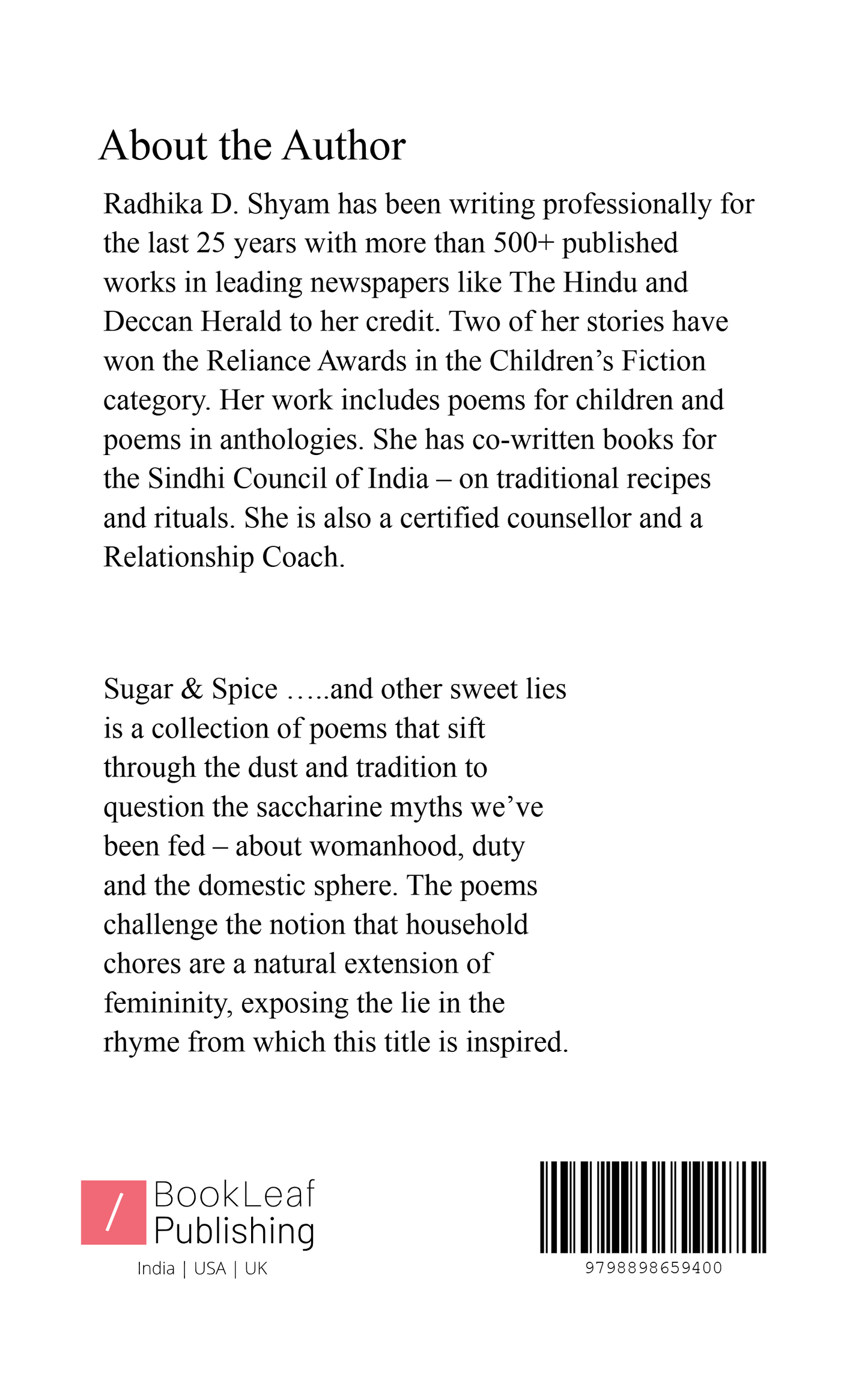 Sugar & Spice .....and other sweet lies