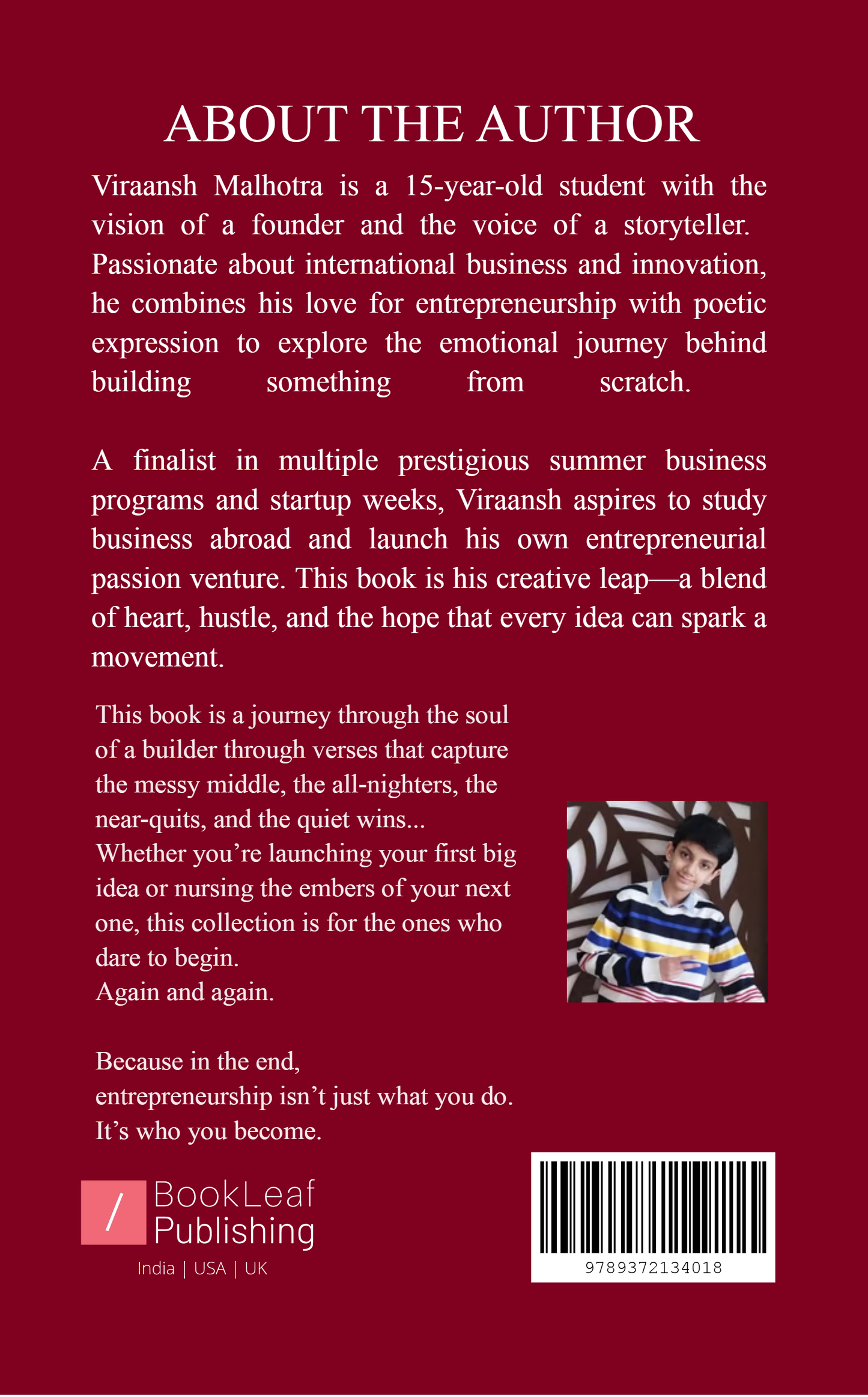 The Teenpreneur's Verse