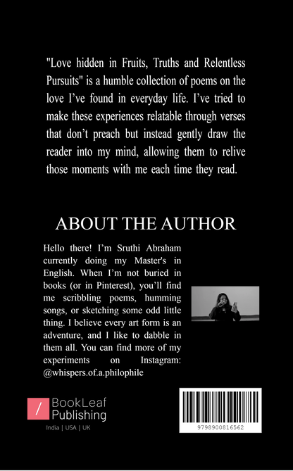 Love hidden in Fruits, Truths and Relentless Pursuits