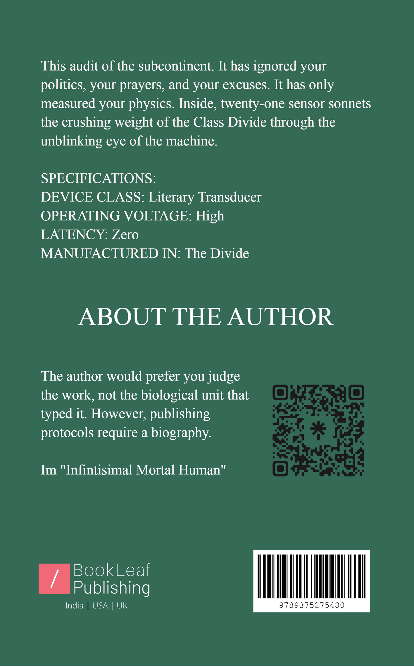 Sensor Sonnets